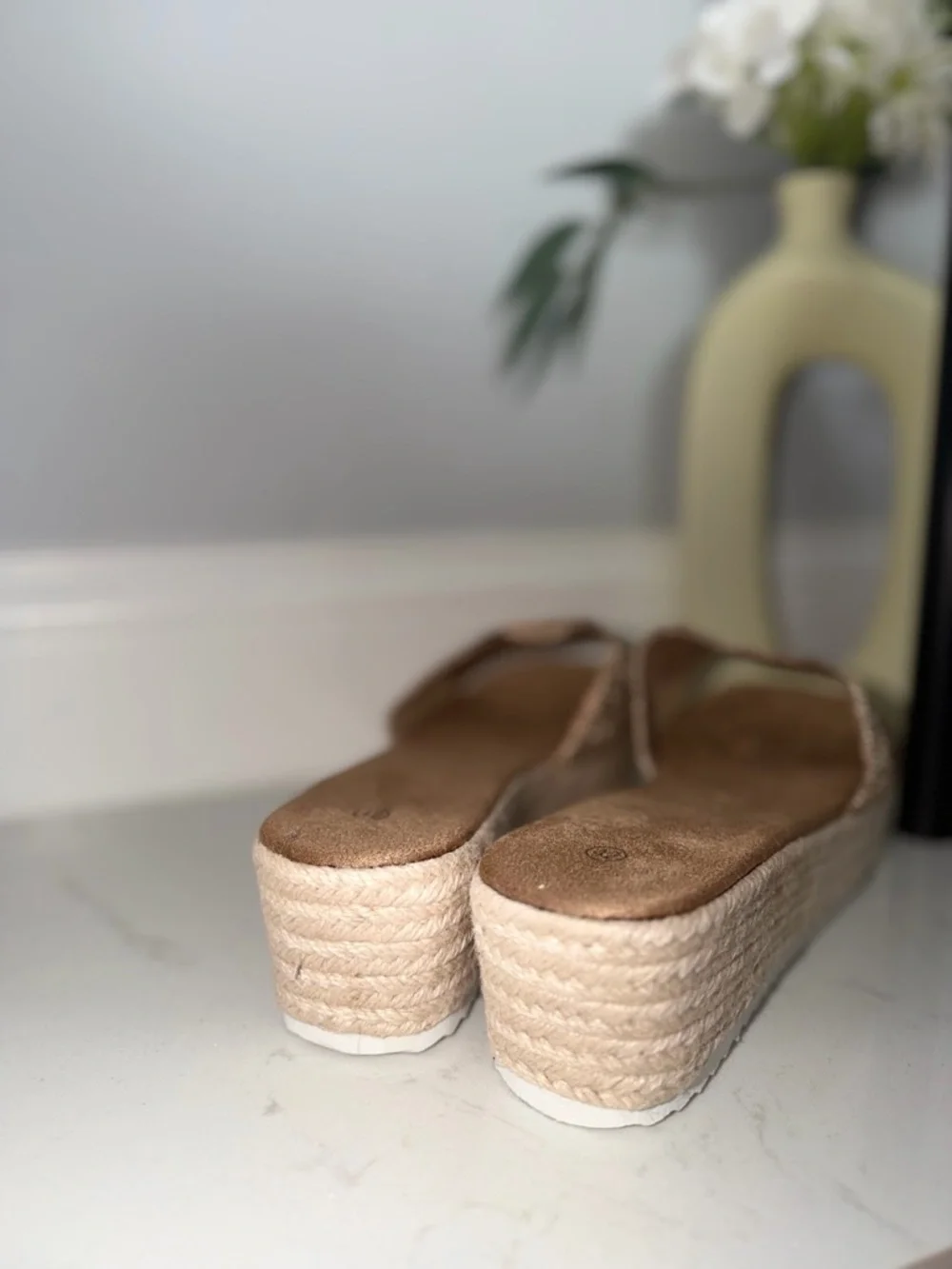 Bronze Woven Platform Sandals | Coastal Vacation | Beach Boho | Size 11 - Picture 5 of 10